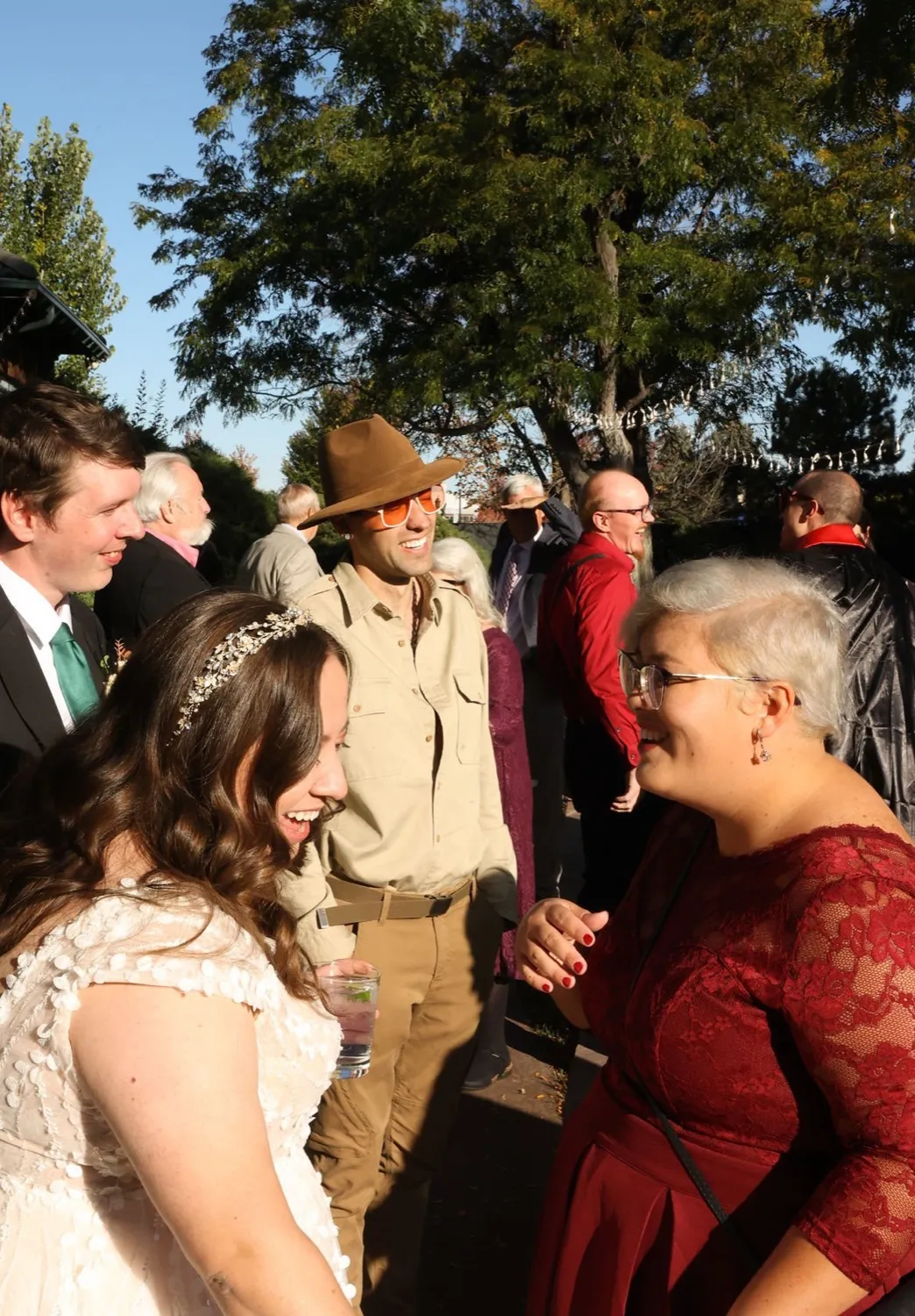 Vince, Wedding-ready, in his hat